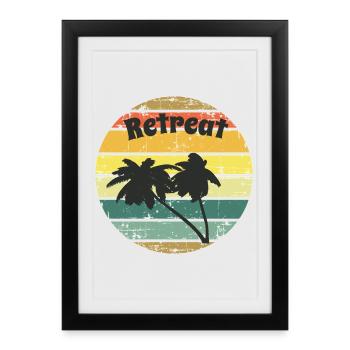 Retreat gift man or woman retirement - Framed poster (27 × 37 cm) - black - Front