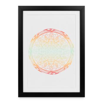 Mandala - Framed poster (27 × 37 cm) - black - Front