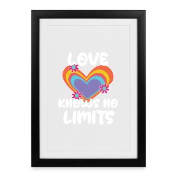 Equality Love Heart Lgbt Relationship - Framed poster (27 × 37 cm) - black - Front