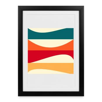 Constructivism - MODERN ART - BACKGROUND - Framed poster (27 × 37 cm) - black - Front