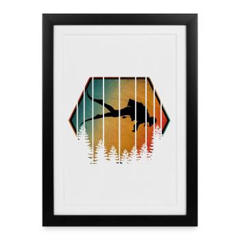 VINTAGE DIVER - Framed poster (27 × 37 cm) - black - Front