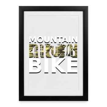 VTT VTT - Affiche encadrée (27 × 37 cm) - noir - Devant