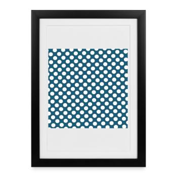 Modèle de texture de fond bleu Personnaliser - Affiche encadrée (27 × 37 cm) - noir - Devant