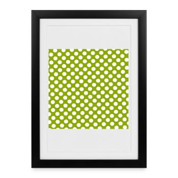 Modèle de texture de fond vert Personnaliser - Affiche encadrée (27 × 37 cm) - noir - Devant