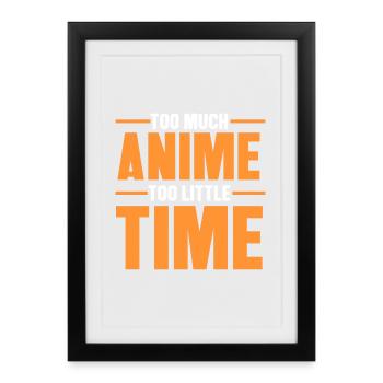 Manga Comic Pop Culture Statement Anime Cosplay - Framed poster (27 × 37 cm) - black - Front