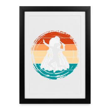 Badminton - Framed poster (27 × 37 cm) - black - Front