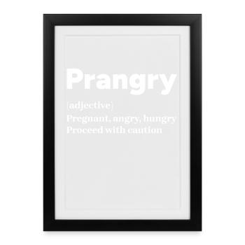Pregnant Pregnancy Mother Family Statement - Framed poster (27 × 37 cm) - black - Front