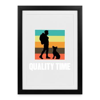 Nature Randonneurs Randonnées Sommets de montagne Visites de déclaration - Affiche encadrée (27 × 37 cm) - noir - Devant