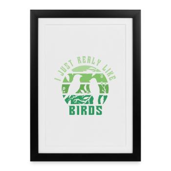 Vogel Design - Affiche encadrée (27 × 37 cm) - noir - Devant