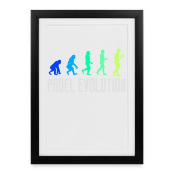 Player Evolution Padel Padel Game Statement - Framed poster (27 × 37 cm) - black - Front