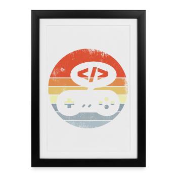 Game Designer - Framed poster (27 × 37 cm) - black - Front