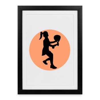Players Sport Padel Tournament Leisure Rackets - Framed poster (27 × 37 cm) - black - Front