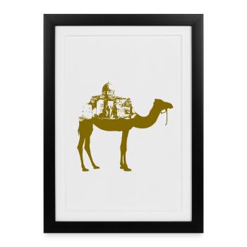 Jamal AL-Mahamel - Affiche encadrée (27 × 37 cm) - noir - Devant