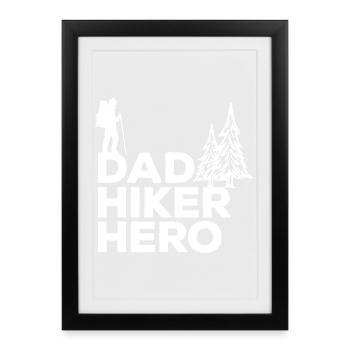 Nature Experience Hiking Routes Statement Hiking - Framed poster (27 × 37 cm) - black - Front