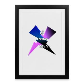 EXTREME LIFE - Framed poster (27 × 37 cm) - black - Front