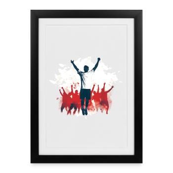 Éventail - Affiche encadrée (27 × 37 cm) - noir - Devant