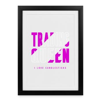 Reine du commerce - Affiche encadrée (27 × 37 cm) - noir - Devant