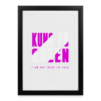Kung Fu Queen - Framed poster (27 × 37 cm) - black - Front