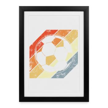 Vintage Football - Framed poster (27 × 37 cm) - black - Front