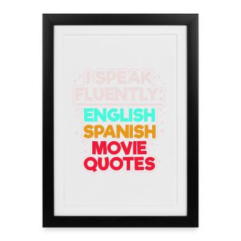 Déclaration Films Streaming Film Regarder Cineaste - Affiche encadrée (27 × 37 cm) - noir - Devant