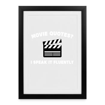 Movies Watch Movie Statement Streaming Theater - Framed poster (27 × 37 cm) - black - Front