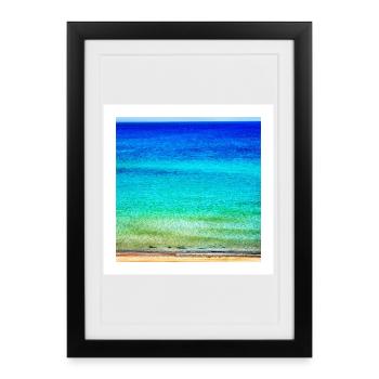 Mer - Affiche encadrée (27 × 37 cm) - noir - Devant