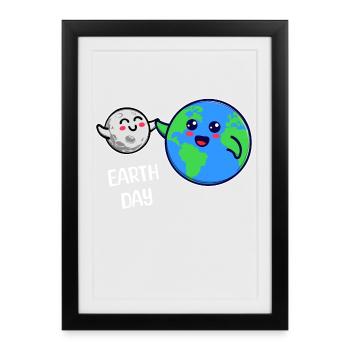 Mother Earth Environment Eco-Friendly Statement - Framed poster (27 × 37 cm) - black - Front