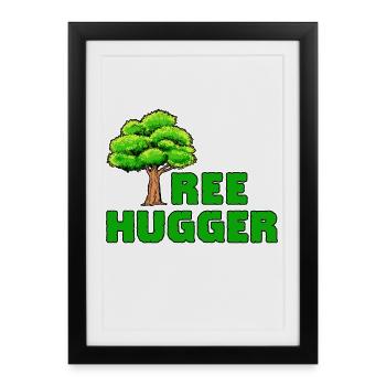 Environment, Tree, Earth, Nature, Statement, Environmental Protection - Framed poster (27 × 37 cm) - black - Front