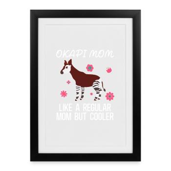 Okapi wilderness adventure - Framed poster (27 × 37 cm) - black - Front