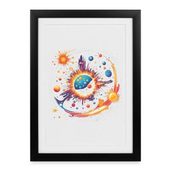 Big Bang - Framed poster (27 × 37 cm) - black - Front