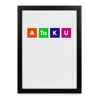 Manga Anime Déclaration Animation Comique Japonaise - Affiche encadrée (27 × 37 cm) - noir - Devant