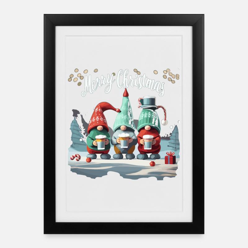 JOYEUX NOËL - Affiche encadrée (27 × 37 cm) - noir