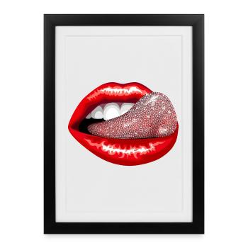 Precious Tongue - Framed poster (27 × 37 cm) - black - Front