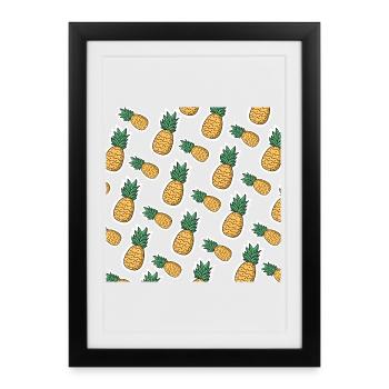 Tasty Pineapple - Framed poster (27 × 37 cm) - black - Front