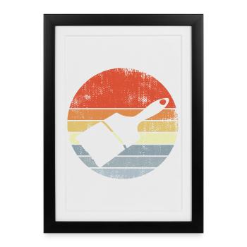Painter, Varnisher, Brush - Framed poster (27 × 37 cm) - black - Front