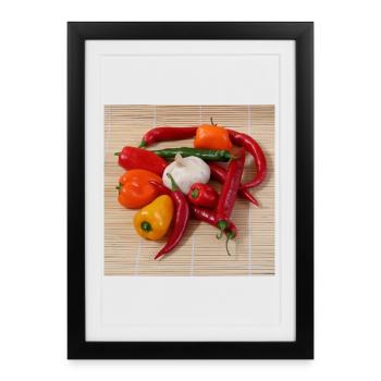 Ronde du CHILI - Affiche encadrée (27 × 37 cm) - noir - Devant