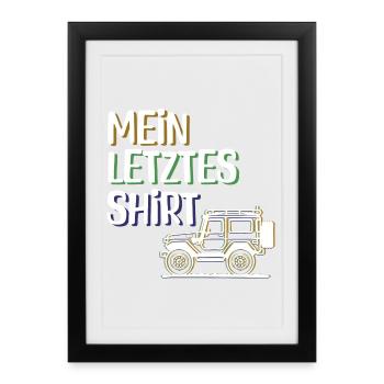 Caravane Camping Chilling Camping Statement Holiday - Affiche encadrée (27 × 37 cm) - noir - Devant
