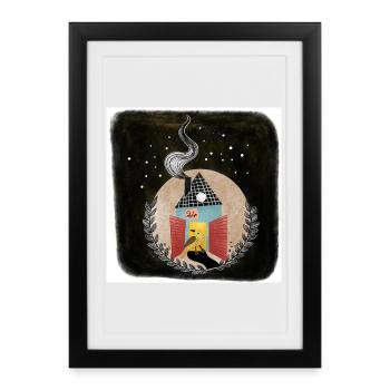 Joyeux Noël de l’Avent - Affiche encadrée (27 × 37 cm) - noir - Devant