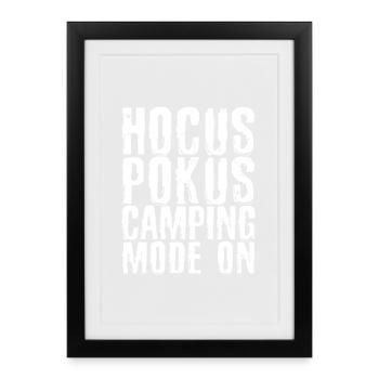 Relax Camping Hikers Statement Holidays Camping - Framed poster (27 × 37 cm) - black - Front