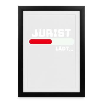 Déclaration de l’avocat de carrière Profession Succès du travailleur - Affiche encadrée (27 × 37 cm) - noir - Devant