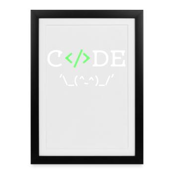 Work Saying Developer Career Workaholic Job - Framed poster (27 × 37 cm) - black - Front