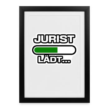 Career Success Lawyer Statement Earn Money - Framed poster (27 × 37 cm) - black - Front