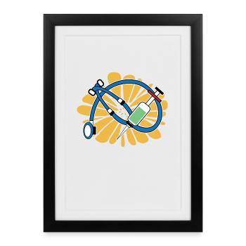 Career Doctor Job Supervisor Success Profession - Framed poster (27 × 37 cm) - black - Front