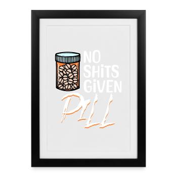 Quoi qu’il en soit, dire cool n’a pas d’importance pour moi attitude - Affiche encadrée (27 × 37 cm) - noir - Devant