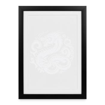 Chinese Dragon Tattoo - Framed poster (27 × 37 cm) - black - Front