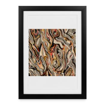 Semblable au bois - Affiche encadrée (27 × 37 cm) - noir - Devant
