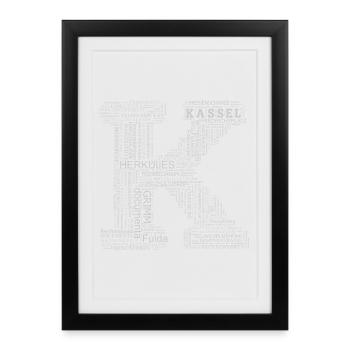 motiv_kassel_k1 - Affiche encadrée (27 × 37 cm) - noir - Devant