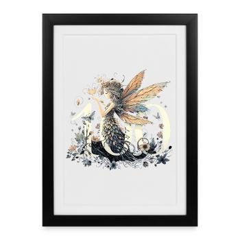 100 Years Fairy Elf Cute Birthday Gift - Framed poster (27 × 37 cm) - black - Front