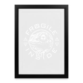 Frogile Inside - Affiche encadrée (27 × 37 cm) - noir - Devant