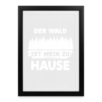 Tree, Forest, Statement, Lumberjack, Firewood, Forester - Framed poster (27 × 37 cm) - black - Front